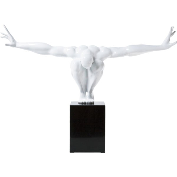 Balta dekoratyvinė statulėlė Kare Design Athlete, 75 x 52 cm