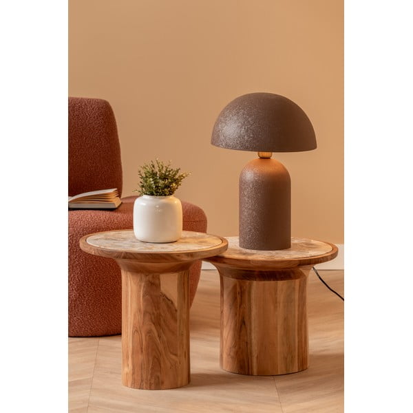 Iš mango masyvo apvalios formos šoninis stalas ø 45 cm Tubo – Leitmotiv-image-4