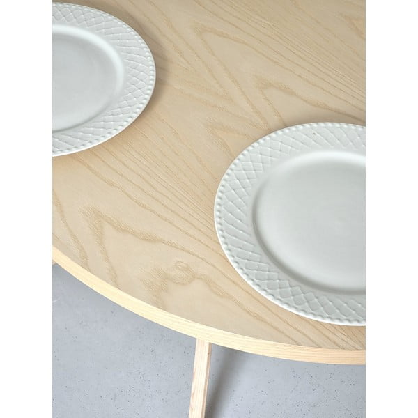 Iš uosio masyvo valgomojo stalas 90x90 cm Jubi – Ragaba-image-4