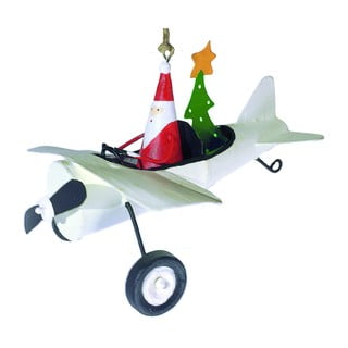 Kalėdinė pakabinama dekoracija G-Bork Santa in Airplane
