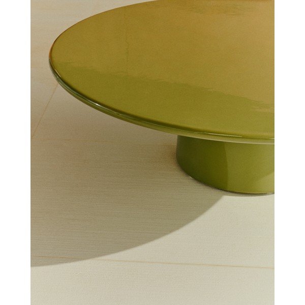 Iš betono apvalios formos sodo kavos staliukas ø 110 cm Albanella – Kave Home-image-3