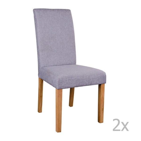2 pilkų "House Nordic Mora" kėdžių rinkinys