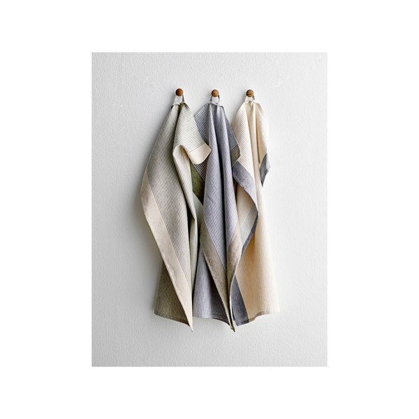 Iš medvilnės/iš lino virtuvės rankšluostis 50x70 cm Statement Stripe – Södahl-image-2