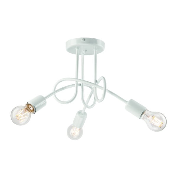 Baltas pakabinamas šviestuvas su 3 lemputėmis LAMKUR Camilla