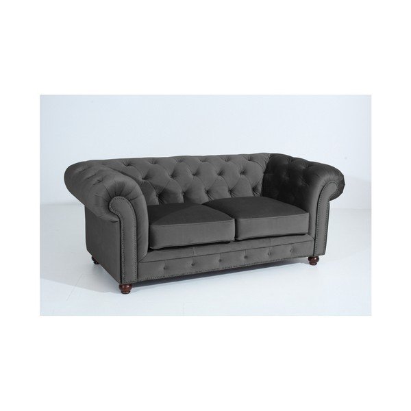 Antracito pilkos spalvos sofa "Max Winzer Orleans Velvet", 196 cm-image-2