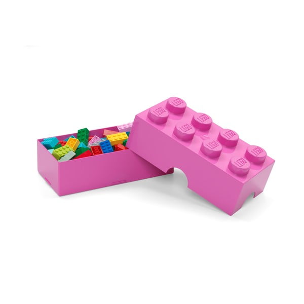 Rožinės spalvos iš plastiko vaikiška daiktadėžė 20x10x7 cm – LEGO®-image-2