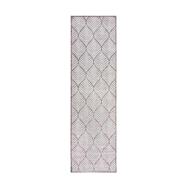 Dramblio kaulo spalvos lauko ir vidaus kilimas 66x230 cm Elm Leaf – Flair Rugs