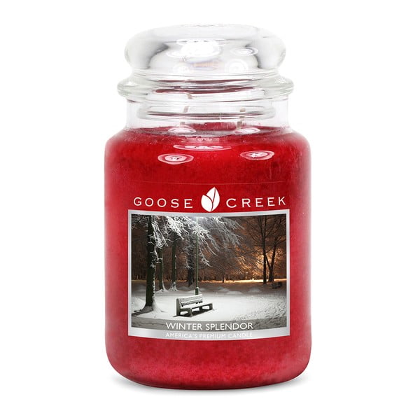 Kvapnioji žvakė stikliniame indelyje Goose Creek Beauty of Winter, 150 val. degimo trukmė