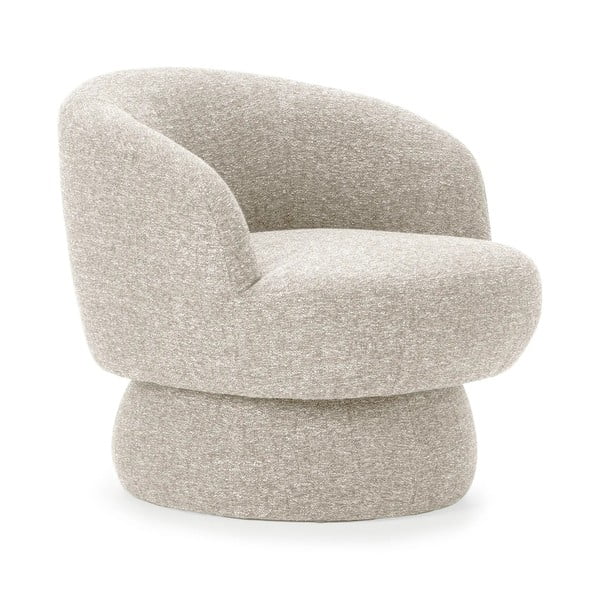 Smėlio spalvos pasukamas krėslas Dali – MOME