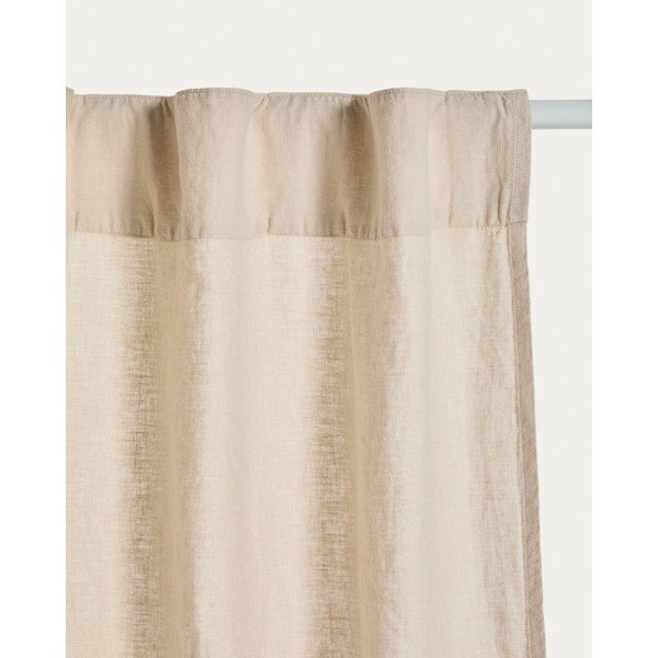 Smėlio spalvos iš medvilnės užuolaida 140x270 cm Nolira – Kave Home-image-2