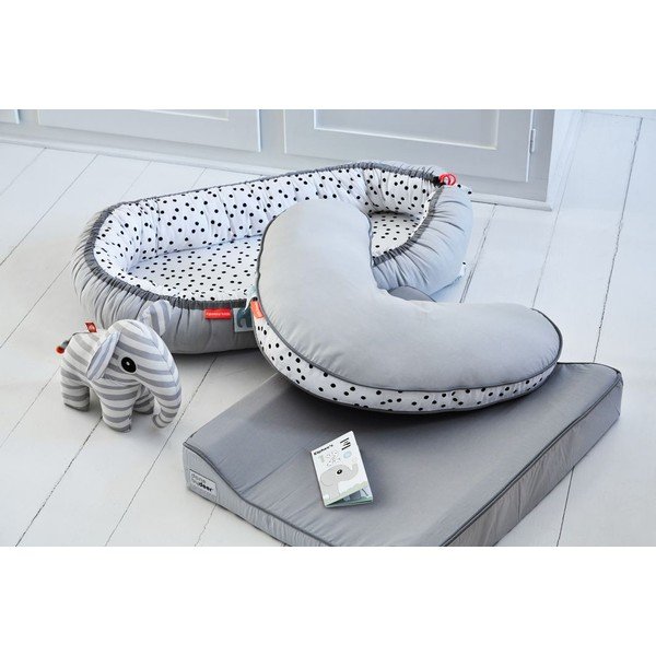 Pilkas jaukus lizdelis kūdikiams Done by Deer Happy Dots-image-1
