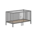 Iš pušies masyvo vaikiška lovelė antracito spalvos 70x140 cm DINO – Vipack