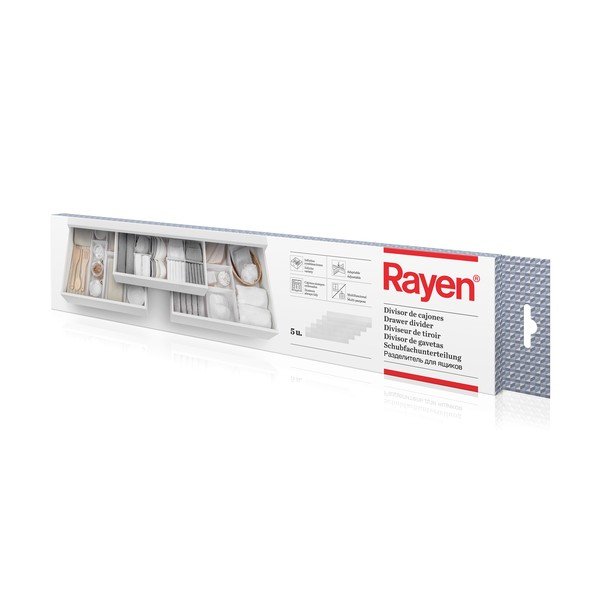 Skirstytuvai stalčiui komplekte iš plastiko 5 vnt. – Rayen-image-2