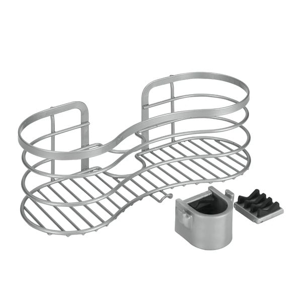 Pakabinama iš plieno vonios lentyna sidabrinės spalvos Viva! – Metaltex