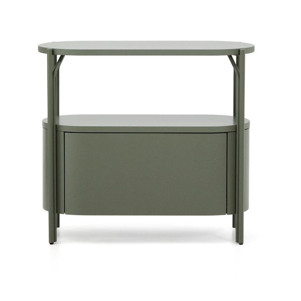 Žalios spalvos spintelė po kriaukle 90x81 cm Arely – Kave Home