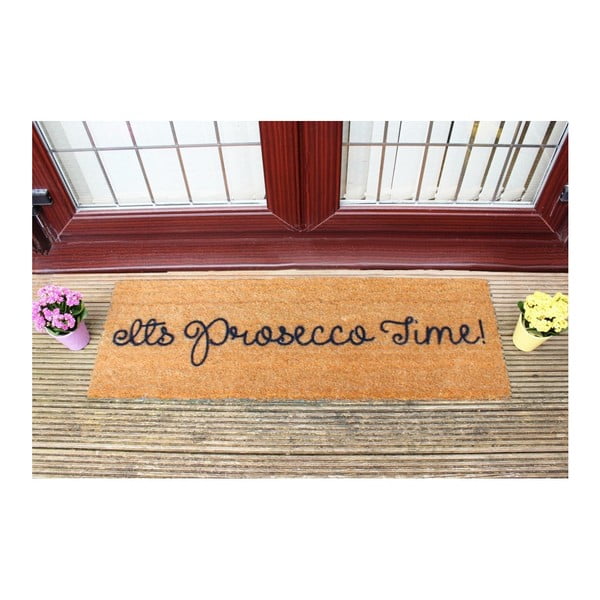 Natūralaus kokosų pluošto durų kilimėlis Artsy Doormats Prosecco Time, 120 x 40 cm-image-1