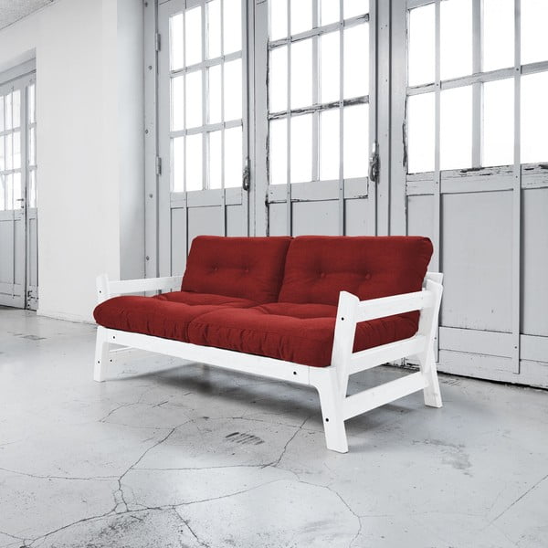 Sofa lova "Karup Step White/Passion Red