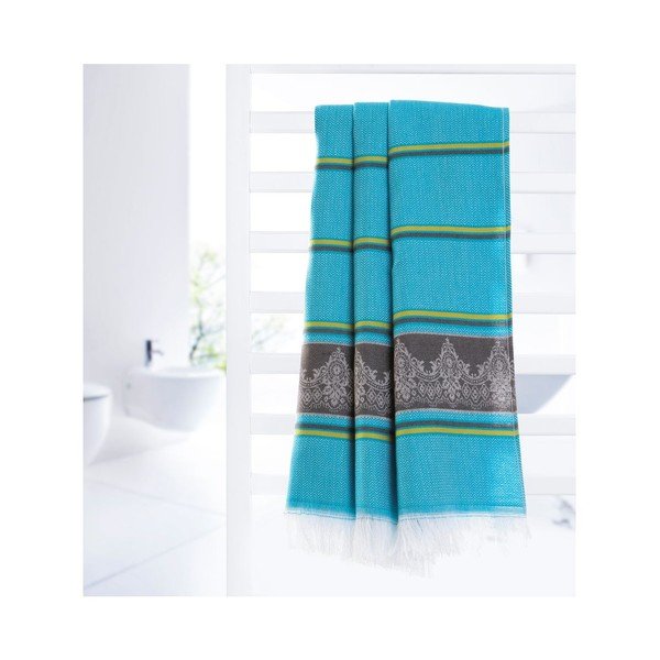 Hamamo vonios rankšluostis "Loincloth Blue", 80x170 cm-image-2