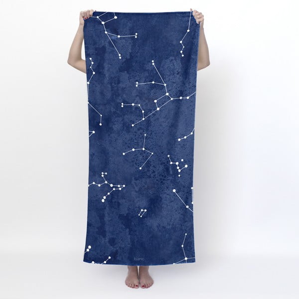 Vonios rankšluostis tamsiai mėlynos spalvos 70x150 cm Cosmos – Blanc