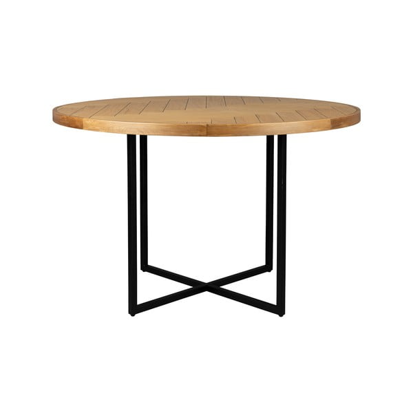 Apvalios formos valgomojo stalas su ąžuolo dekoro stalviršiu ø 120 cm Class – Dutchbone