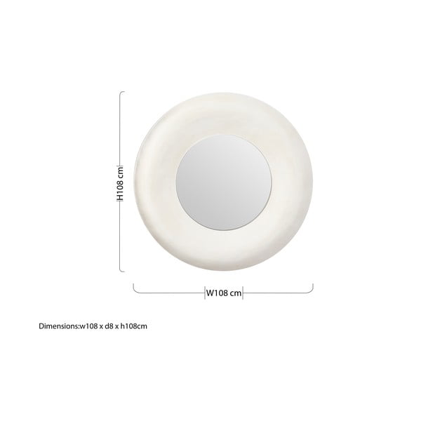 Sieninis veidrodis ø 108 cm Champagne – Premier Housewares-image-2