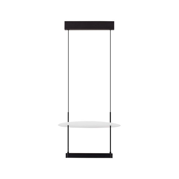 Baltos spalvos/matinės juodos spalvos iš aliuminio kabantis šviestuvas LED su pritemdymo funkcija ø 40 cm Diona – Nova Luce