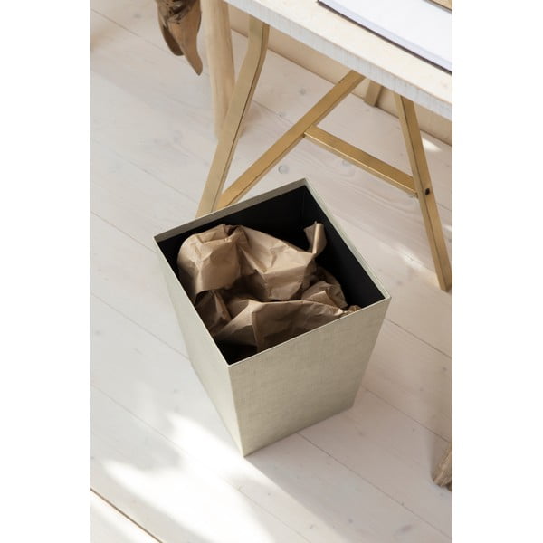 Smėlio spalvos šiukšliadėžė biurui Sofia Canvas Paper Laminate – Bigso-image-4