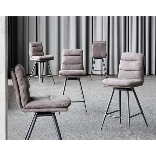 Tamsiai pilka baro kėdė Canett Uri-image-1