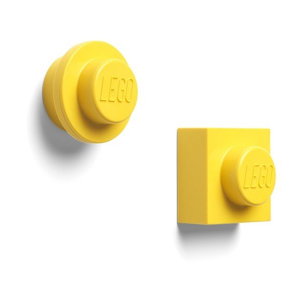 2 geltonų LEGO® magnetų rinkinys