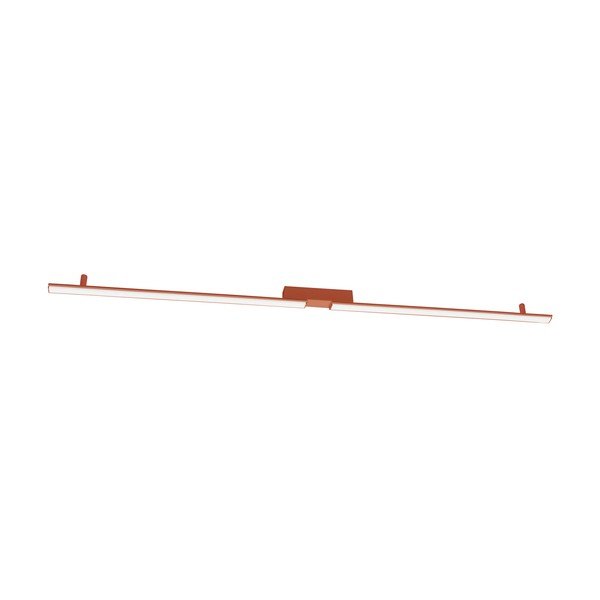Raudonos plytų spalvos iš aliuminio lubinis šviestuvas LED 4x181 cm LAGOM – Thoro