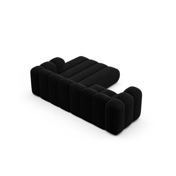 Kampinė sofa antracito spalvos (su dešiniuoju kampu) Lupine – Micadoni Home-image-3