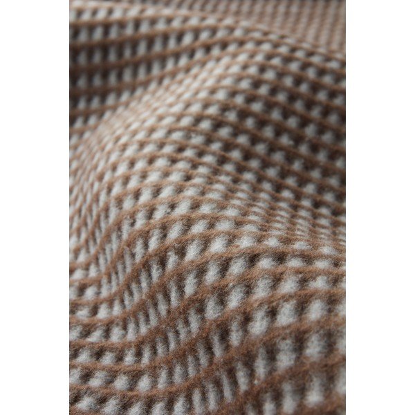 Rudos spalvos iš medvilnės mišinio antklodė ir pledas 140x180 cm Uniwaffle – Euromant-image-2