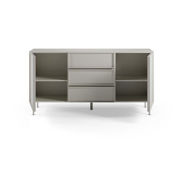 Kreminės spalvos šoninė spintelė 160x80x42 cm Brise – Marckeric-image-1