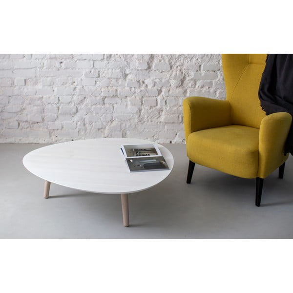 Baltas uosio medienos kavos staliukas Ragaba Contrast Pick-image-2