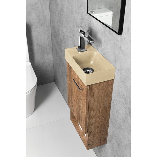 Iš betono maža kriauklė kreminės spalvos 31x17 cm Piccolino – Sapho-image-3