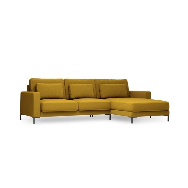 Geltona kampinė sofa Interieurs 86 Seine, kampas dešinėje-image-2
