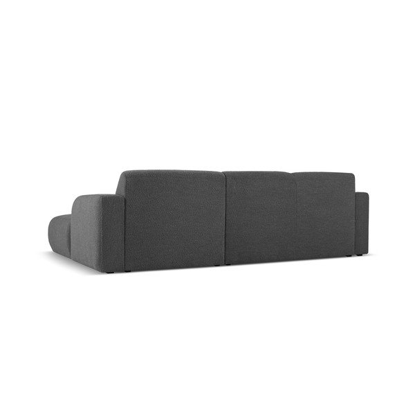 Kampinė sofa tamsiai pilkos spalvos iš boucle (su dešiniuoju kampu) Molino – Micadoni Home-image-3