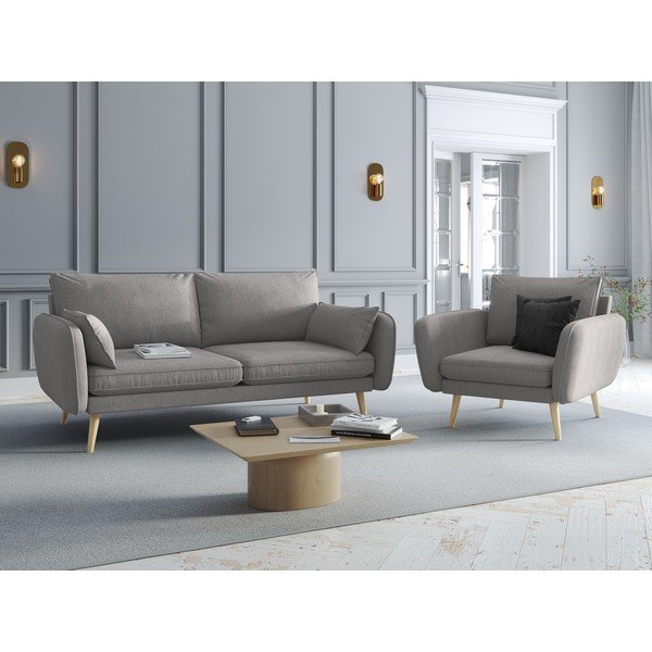Pilkas krėslas Kooko Home Lento-image-1