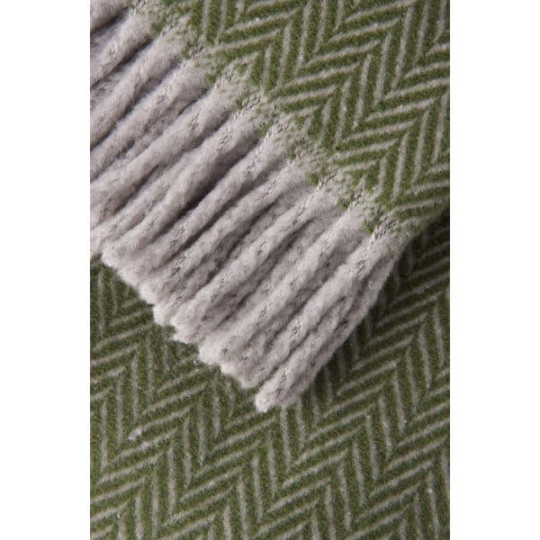 Žalias medvilninis pledas Euromant Skyline, 140 x 160 cm-image-2
