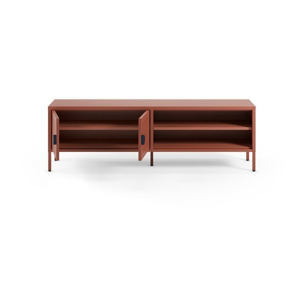 Terakotos spalvos iš metalo TV spintelė 160x50x35 cm Sayla – Marckeric-image-1