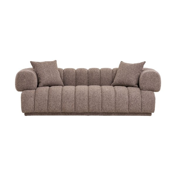 Rudos spalvos sofa 226 cm Aurora – House Nordic