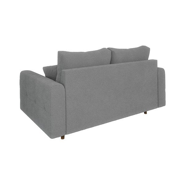 Pilkos spalvos iš boucle sofa 150 cm Ariella – Ropez-image-2