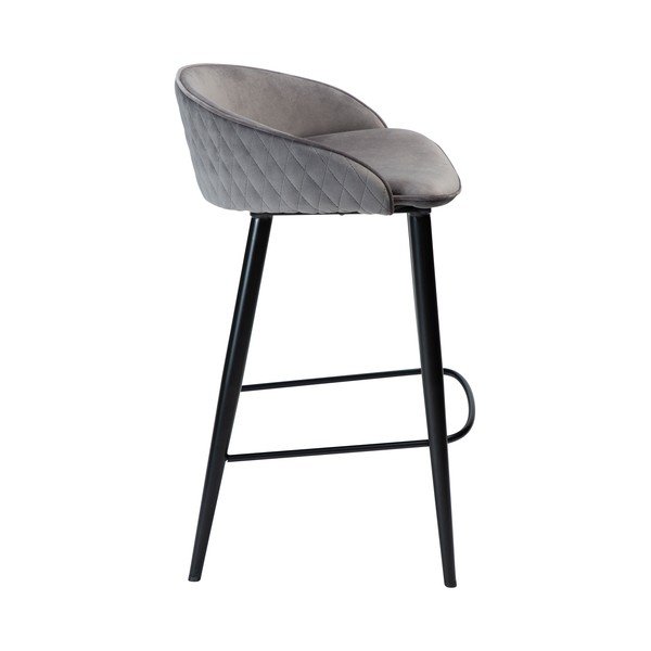 Pilka aksomo baro kėdė 80 cm Dual - DAN-FORM Denmark-image-2