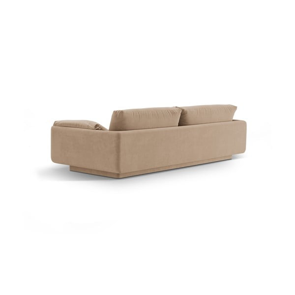 Iš velveto sofa smėlio spalvos 220 cm Torino – Micadoni -image-3
