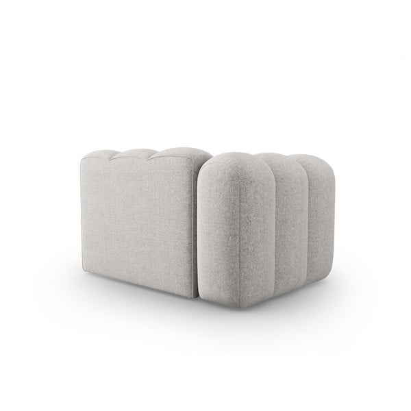 Modulinė sofa šviesiai pilkos spalvos (su kairiuoju kampu) Lupine – Micadoni Home-image-4