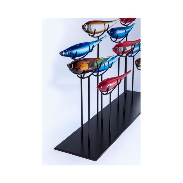 Dekoracija su spalvotų žuvų motyvu Kare dizainas, 20 x 80 cm-image-1