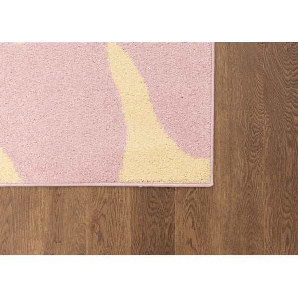 Geltonos spalvos/rožinės spalvos vaikiškas kilimas 120x170 cm Hugsy Vanilla – FD-image-3