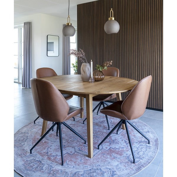 Valgomojo kėdės konjako rudos spalvos 2 vnt. Monte – House Nordic-image-1