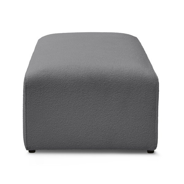 Tamsiai pilkos spalvos iš boucle modulinė taburetė Megeve – Bobochic Paris-image-3