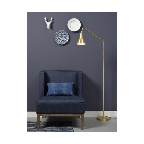 Aukso spalvos grindų šviestuvas it's about RoMi Lyon, aukštis 153 cm-image-1